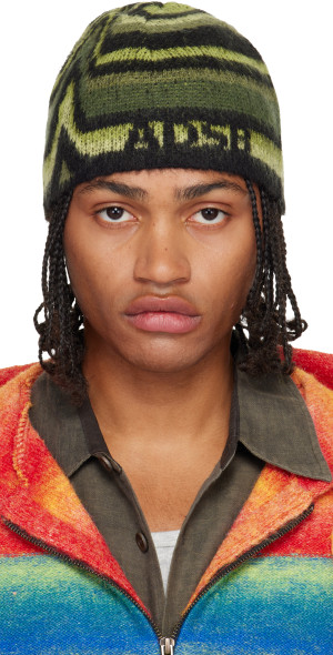 Andersson Bell - Khaki Paint Beanie