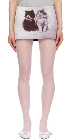 Ashley Williams - Multicolor Two Kittens Miniskirt Ashley Williams - Multicolor Two Kittens Miniskirt