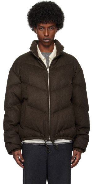 ジャケット・アウター AURALEE BABY CAMEL MELTON BLOUSON Auralee Brushed Baby Camel Melton Blouson Black