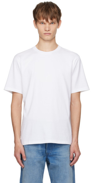 AURALEE - White Luster Plaiting T-Shirt