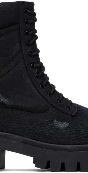 靴 Balenciaga combat strike boots black Men's Combat Strike Boot in Black | Balenciaga US