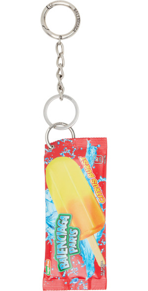 最終セールBALENCIAGAキャンパスMポーチ付き Balenciaga - Multicolor Snack Pouch Charm Keychain