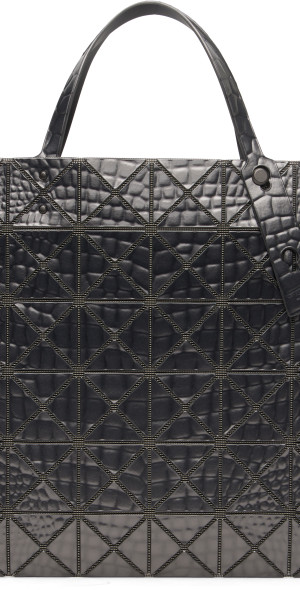 BAOBAO カラット　ガンメタ BAO BAO ISSEY MIYAKE Gunmetal Large Boston Bag Bao Bao Issey Miyake