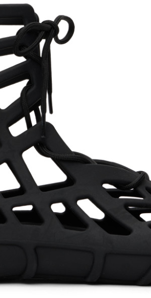 Bottega Veneta Atlas Lace-Up Sandals. NIB Bottega Veneta Atlas Lace-Up Sandals - Black SPB-CA 336237  main image 4
