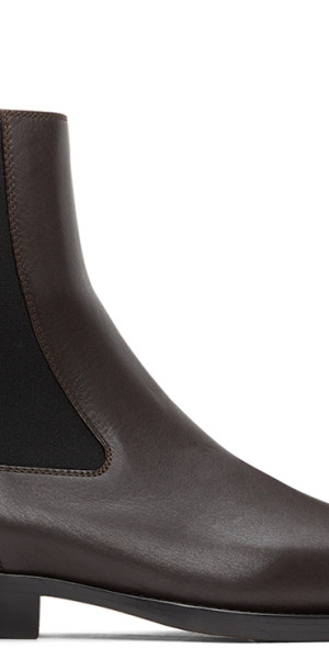 Bottega Veneta Lean Chelsea Boots Bottega Veneta Brown 'The Lean