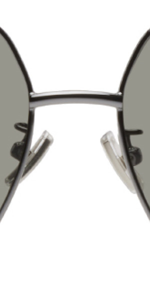 Bottega Veneta - Gunmetal Square Sunglasses display picture 1