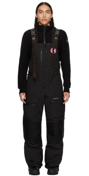 Canada Goose Black Tundra Bib Down Overalls