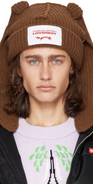 Charles Jeffrey LOVERBOY - SSENSE Exclusive Brown Ears Beanie