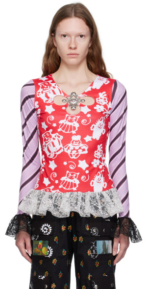 Chopova Lowena - Red Klondike Long Sleeve T-Shirt