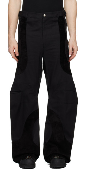 CMMAWEAR - Black Articulated Dart Trousers
