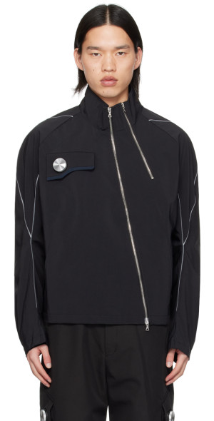 CMMAWEAR - Black Articulated Sleeve Jacket