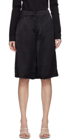 Black Colour Shorts - BcCasba Lang Shorts i Sort