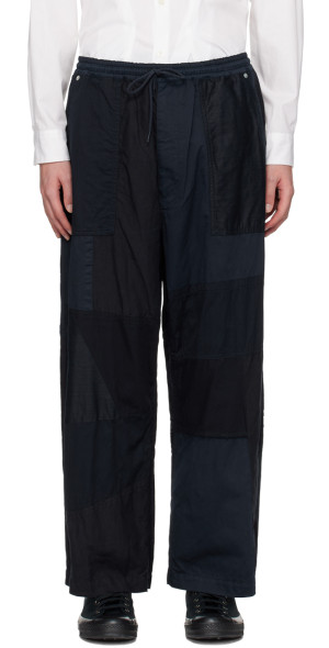 Comme des Garçons Homme Navy Indigo Patchwork Trousers