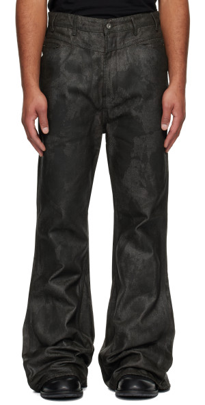 Det Blev Sent - Brown Waxed Montrose Jeans