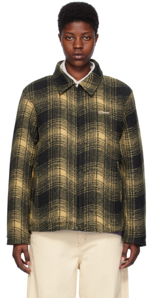 Dime - Tan & Black Wave Plaid Jacket