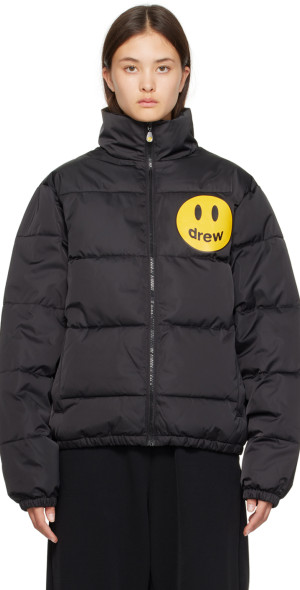 drew house ダウンジャケット drew house - Black Zip Puffer Jacket