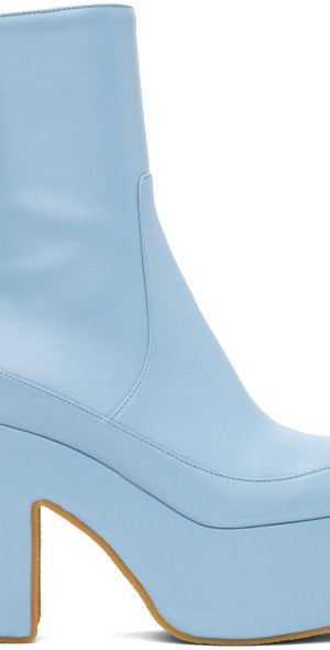 Dries Van Noten - Blue Platform Boots