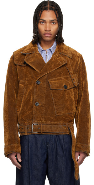 Dries Van Noten - Brown Velvet Jacket