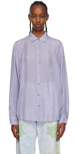 dries van noten shirt dress amethyst Dries Van Noten - Women - Cotton Shirt Dress - Purple