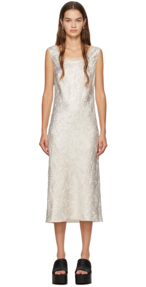 wedding dress with silver Morganite Sample Gown
