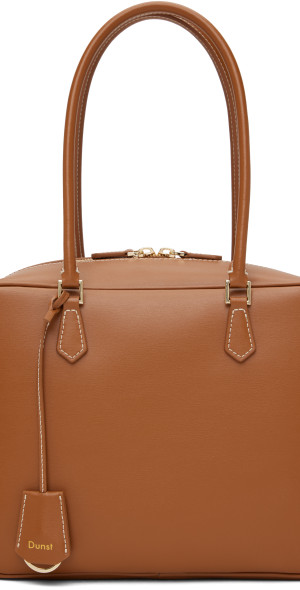 ★Dunst★ CLASSIC 28 LEATHER BAG TAN ssense_dunst_dunst_tan_classic