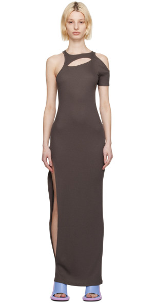 english factory high low knit combo dress High Low Knit Combo Dress – English Factory main image 0