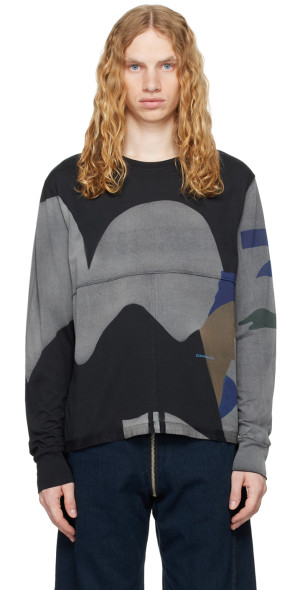 Eckhaus Latta - Multicolor Lapped Long Sleeve T-Shirt