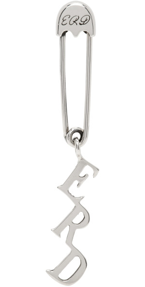 完売品　ENFANTS RICHES DEPERIMES SAFETY PIN Enfants Riches Déprimés - Silver ERD Charm Safety Pin Single Earring