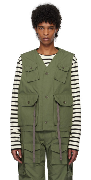 Engineered Garments - Khaki C-1 Vest