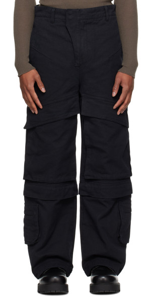パンツ entire studios HARD CARGO PANT Entire Studios - Black Hard Cargo Pants