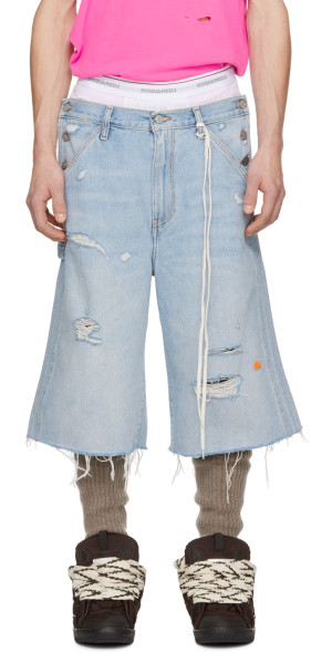 ERL - Blue Levi's Edition Denim Shorts