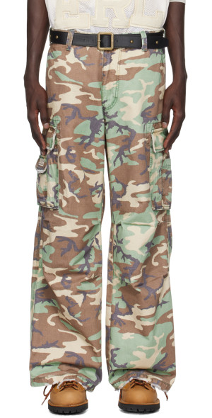 個人装備 ERL camo cargo pants S ERL - Green Camo Cargo Pants