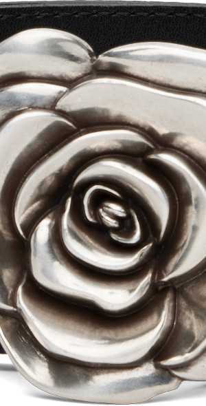 Ernest W. Baker - Black Rose Buckle Belt