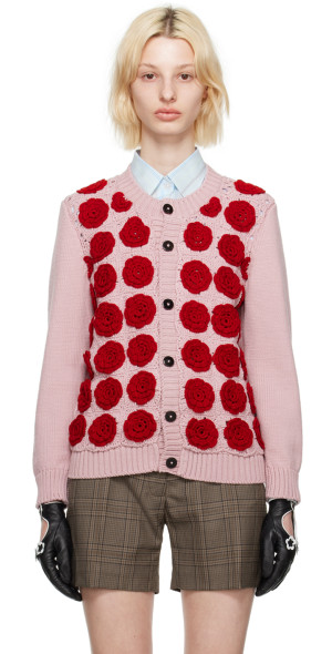 ERNEST W. BAKER カーディガン Ernest W. Baker ブークレ カーディガン | シルバートーン | FARFETCH JP