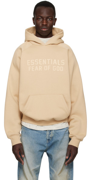 Fear of God ESSENTIALS Beige Raglan Hoodie