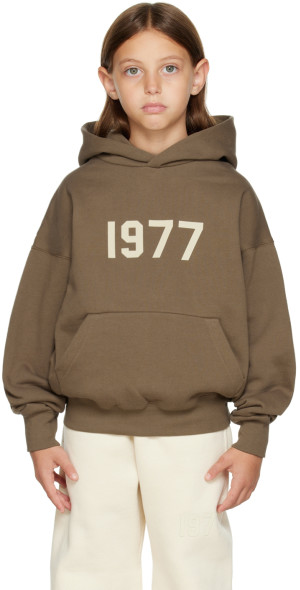 Fear of God ESSENTIALS - Kids Brown '1977' Hoodie