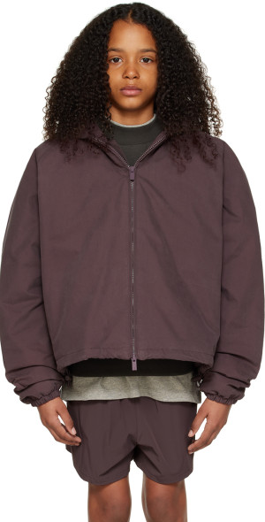 Fear of God ESSENTIALS - Kids Purple Full Zip Jacket