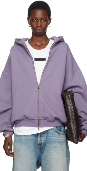 Fear of God ESSENTIALS - Purple Full-Zip Hoodie