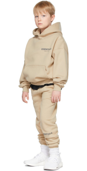 Fear of God ESSENTIALS - SSENSE Exclusive Kids Beige Pullover Hoodie