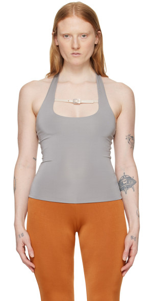 トップス gimaguas Paralia Checks Top Gimaguas - Gray Nicole Tank Top