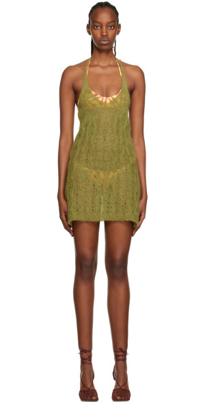staud dress knit Staud Neva Mother Of Pearl Button Knit Midi Dress