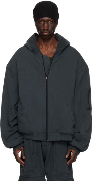 Greg Ross TOWEL BOMBER JACKET リバーシブルボンバー GREG ROSS Black Reversible Bomber Jacket Greg Ross