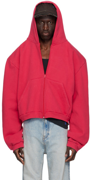 GREG ROSS - Red Shoulder Pad Hoodie