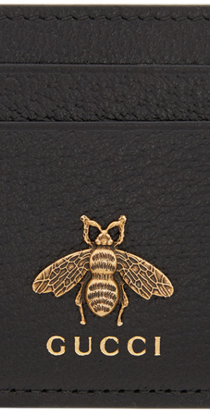 Gucci - Black Bee Card Holder