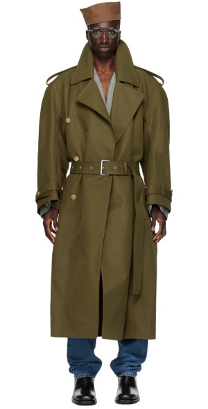 Hed Mayner - Khaki Belted Trench Coat