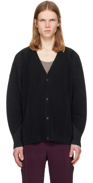 HOMME PLISSÉ ISSEY MIYAKE - Black Monthly Colors October Cardigan