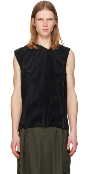 HOMME PLISSÉ ISSEY MIYAKE - Black Stone Cloud Tank Top