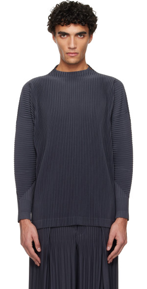 HOMME PLISSÉ ISSEY MIYAKE - Navy Monthly Colors December Top