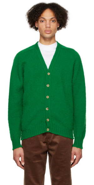 Howlin' - Green Shaggy Bear Cardigan