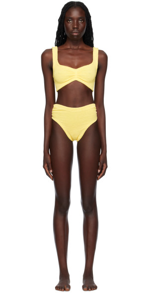 Hunza G Yellow Taylor Bikini